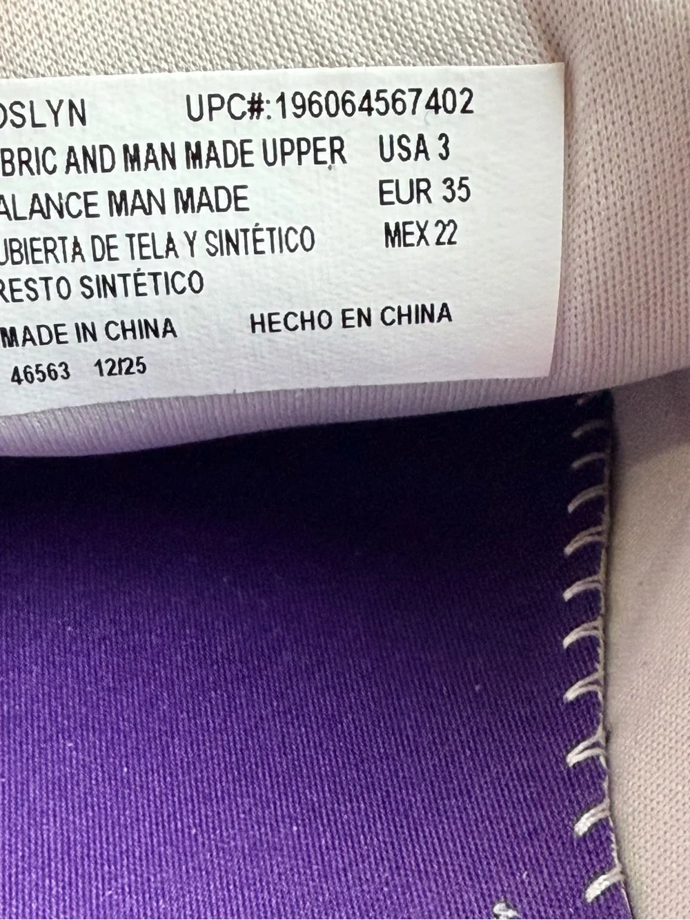 Eddie Bauer Lilac Butterfly Kids Sneakers with Gray Speckled Sole